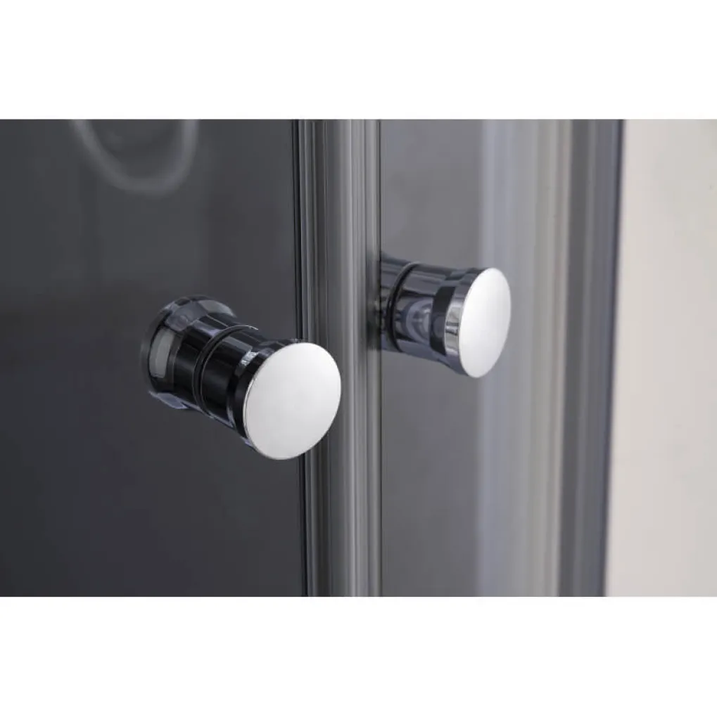 Душевая кабина Mixxus Plain SCT02-90x90x195-TR Graphite (MI6901)- Фото 3