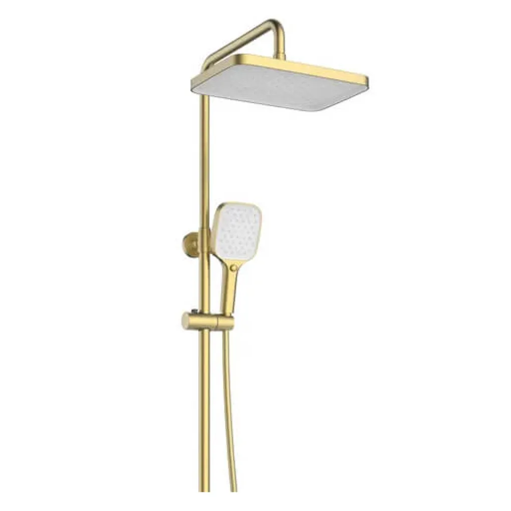 Душевая колонна с термостатом Mixxus Premium VIRGO 009-J BRUSHED GOLD (MI6649)- Фото 2