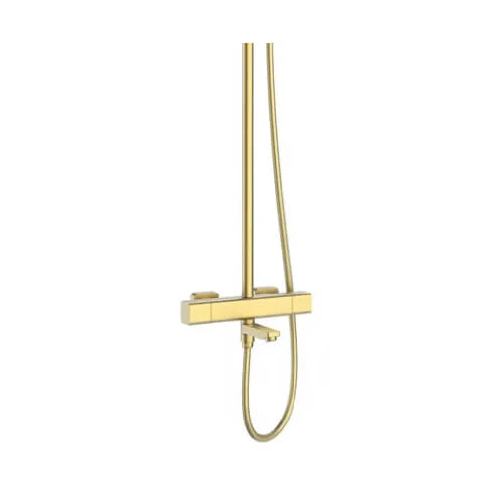 Душевая колонна с термостатом Mixxus Premium VIRGO 009-J BRUSHED GOLD (MI6649)- Фото 3