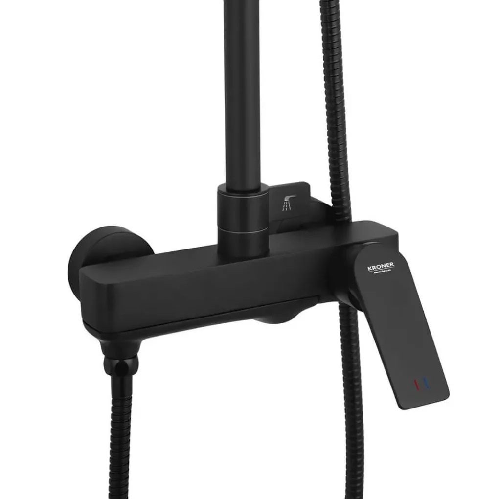 Душевая колонна со смесителем Mixxus Premium DERBY 009-J Черный (MI6604)- Фото 4