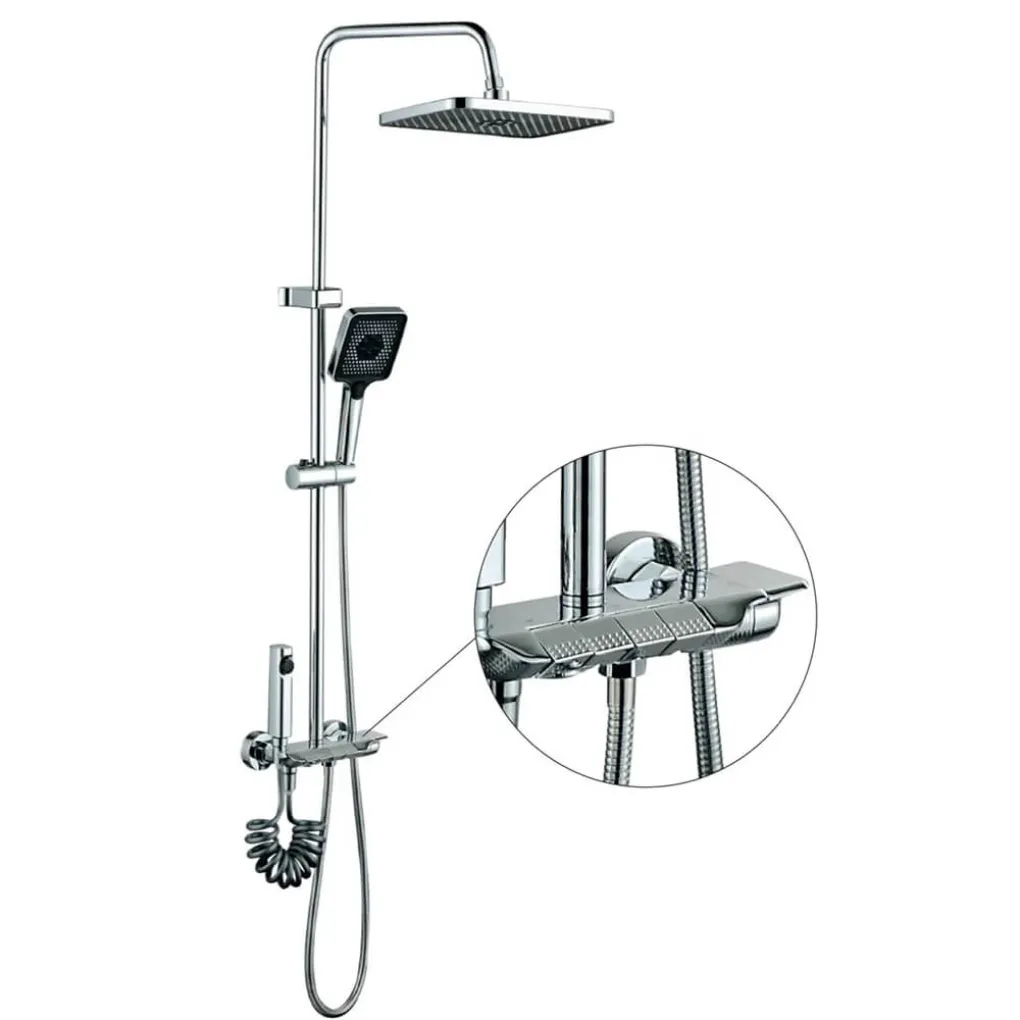 Душевая колонна со смесителем Mixxus Premium MARLIN 009-J Хром (MI6830)- Фото 2