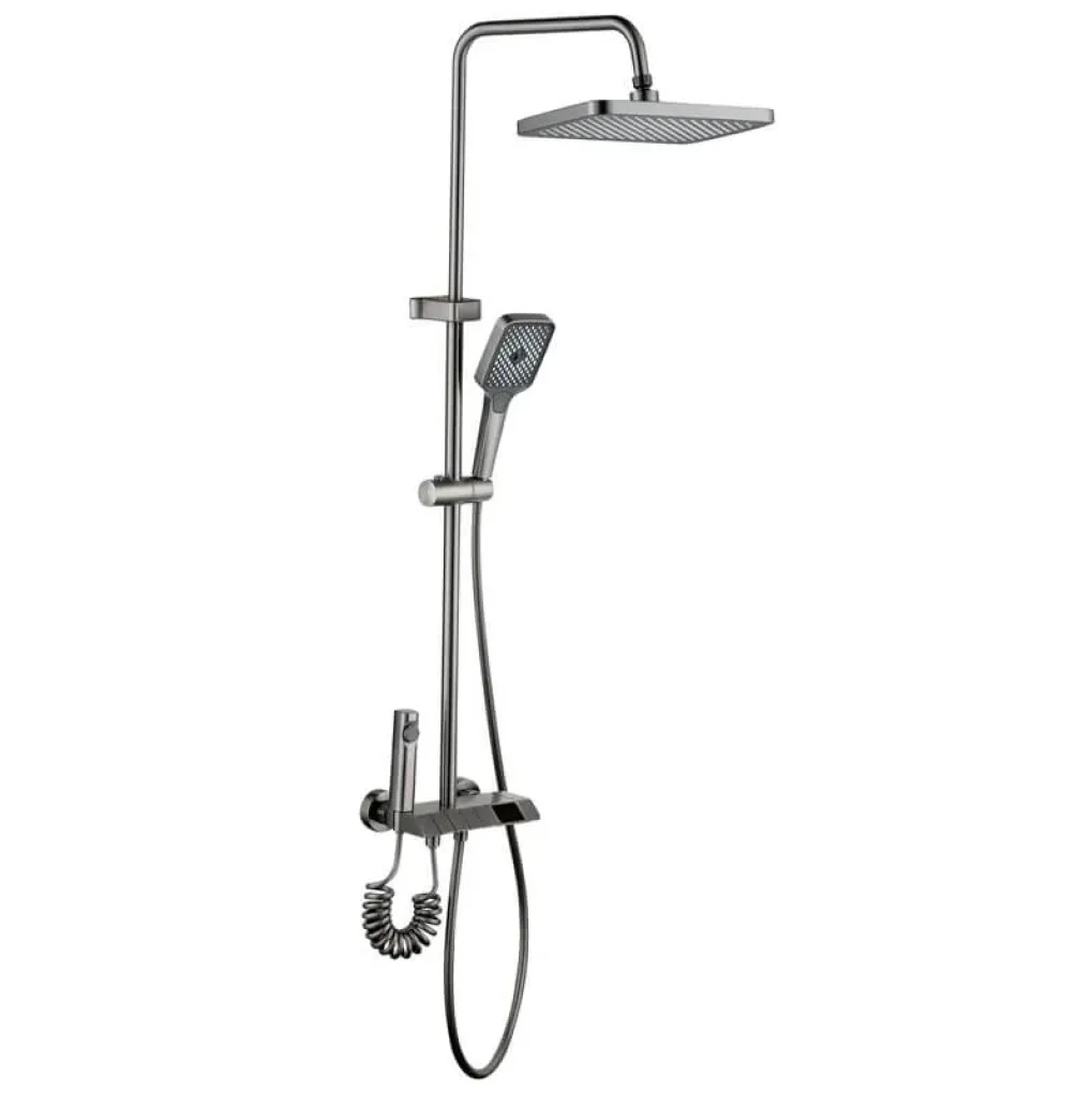 Душевая колонна со смесителем Mixxus Premium NEPTUNE 009-J Графит (MI6833)- Фото 1