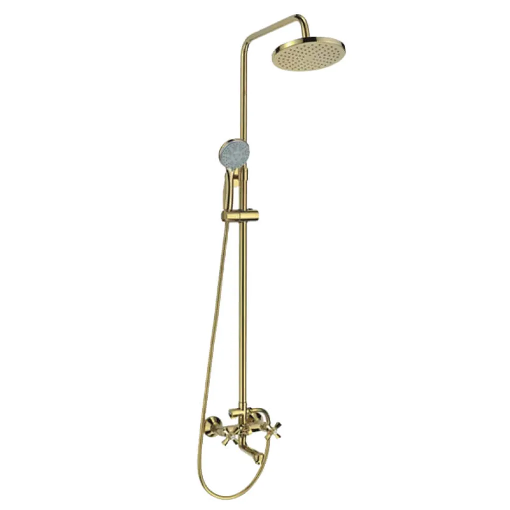 Душевая колонна со смесителем Mixxus Premium Retro Gold-009-J (MI5852)- Фото 4