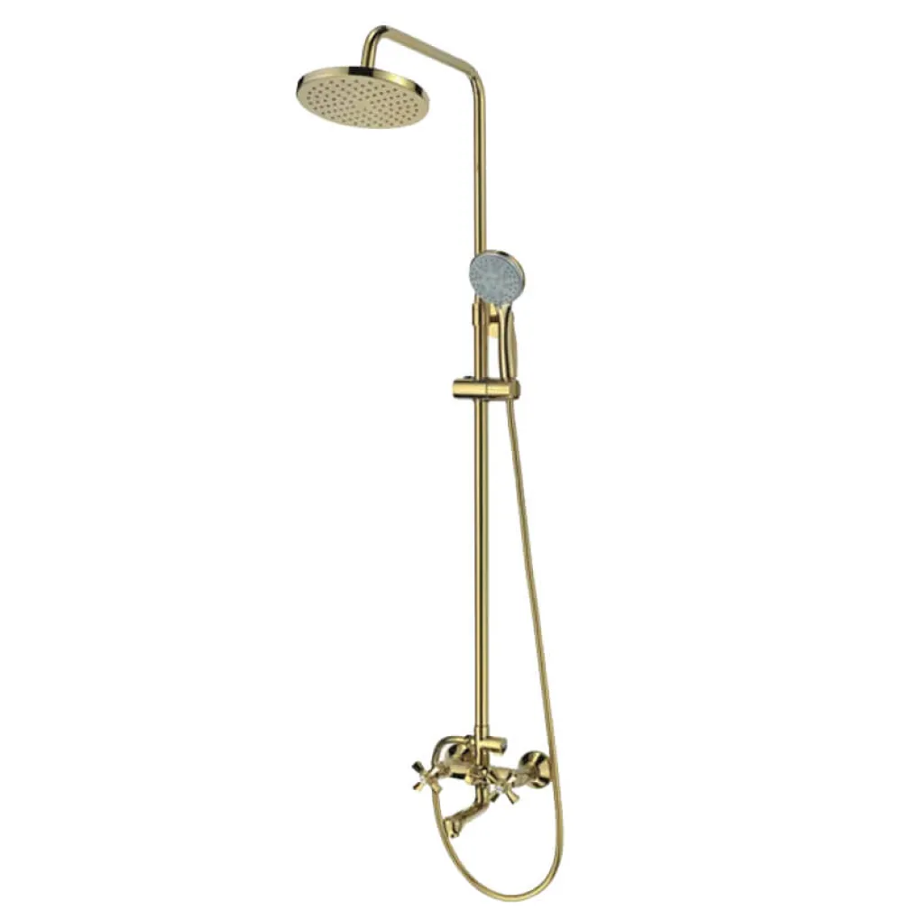 Душевая колонна со смесителем Mixxus Premium Retro Gold-009-J (MI5852)- Фото 1