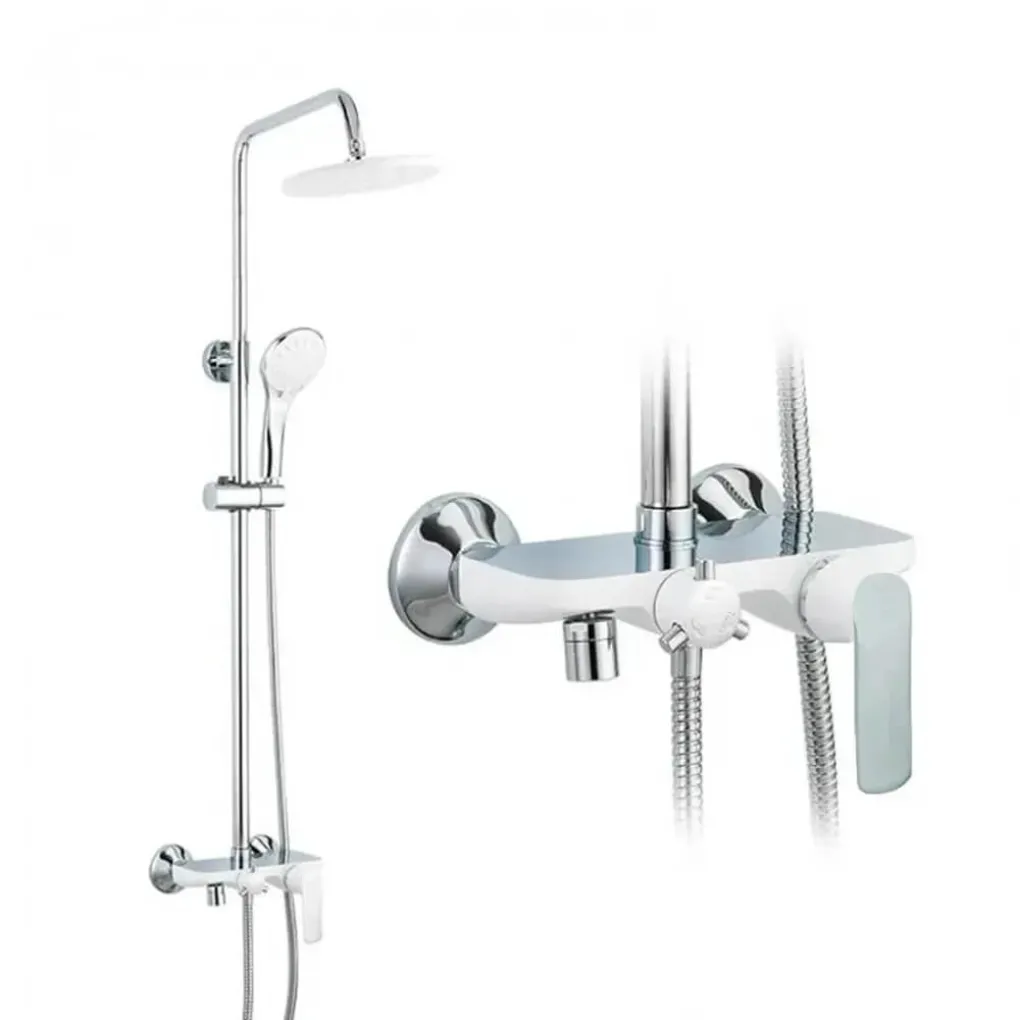 Душевая колонна со смесителем Mixxus Premium SOFIA White/Chr-009-J (MI1667)- Фото 2