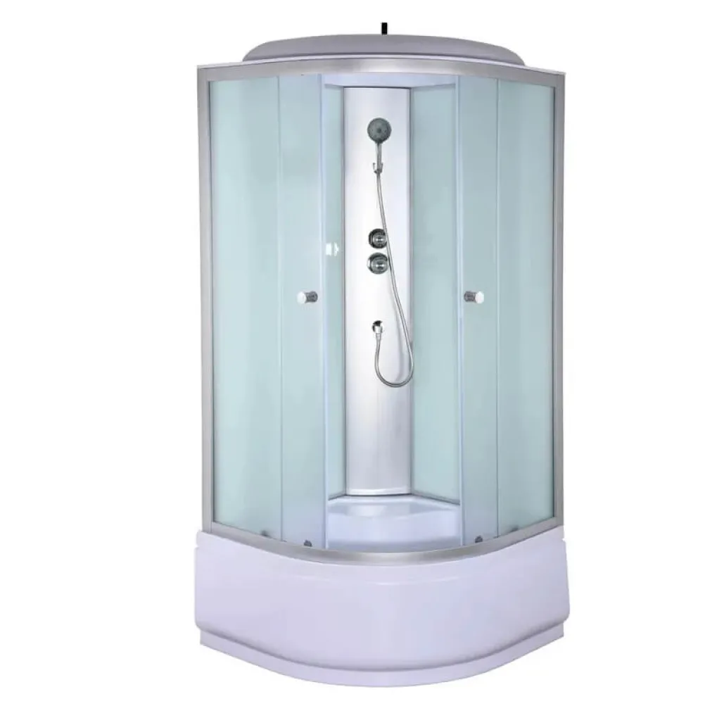 Душевой бокс Mixxus STRONG SB01-90x90x215-FB Satin с высоким поддоном (MI6884)- Фото 1
