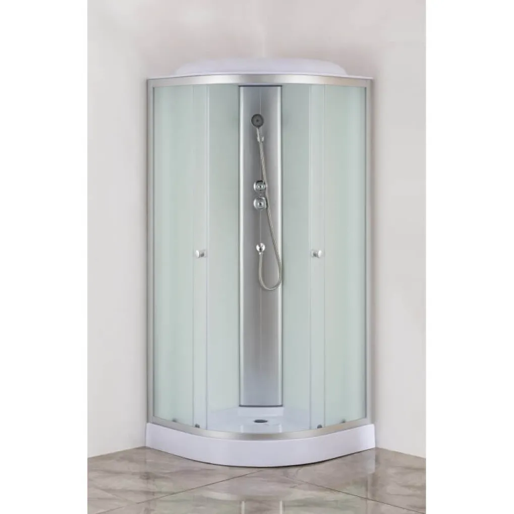 Душевой бокс Mixxus STRONG SB02-90x90x215-FB Satin с низким поддоном (MI6886)- Фото 4