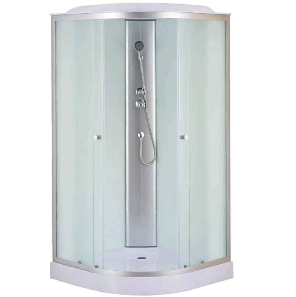 Душевой бокс Mixxus STRONG SB02-90x90x215-FB Satin с низким поддоном (MI6886)- Фото 1