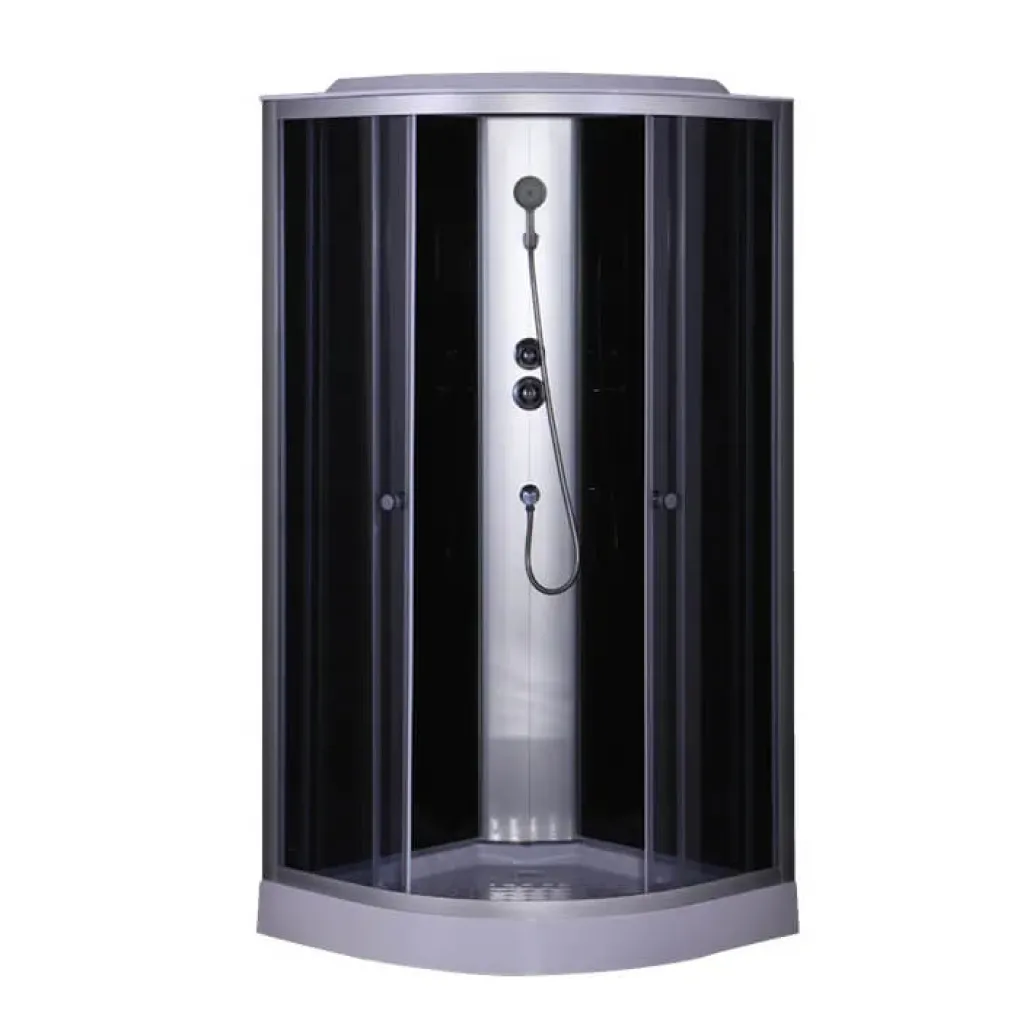 Душевой бокс Mixxus STRONG SB02-90x90x215-FB Satin с низким поддоном (MI6887)- Фото 1