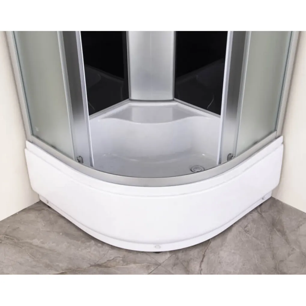 Душевой бокс с гидромассажем Mixxus STRONG SBH01-90x90x215-GR Satin с высоким поддоном (MI6889)- Фото 3