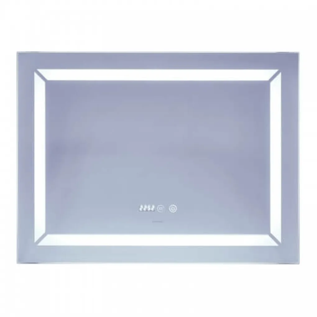 Дзеркало Mixxus Light MR01-80x60 LED-підсвічування, антизапотівання, годинник (MI5998)- Фото 2