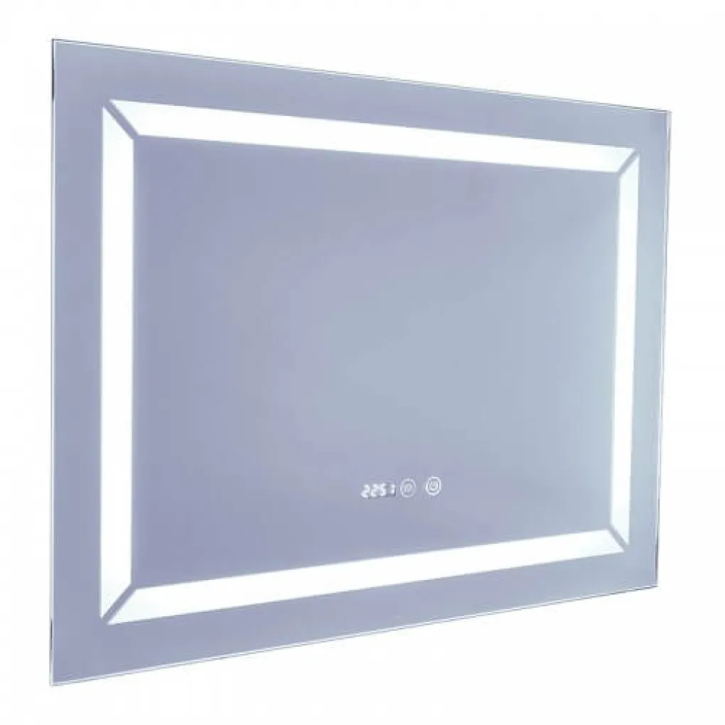 Дзеркало Mixxus Light MR01-80x60 LED-підсвічування, антизапотівання, годинник (MI5998)- Фото 3
