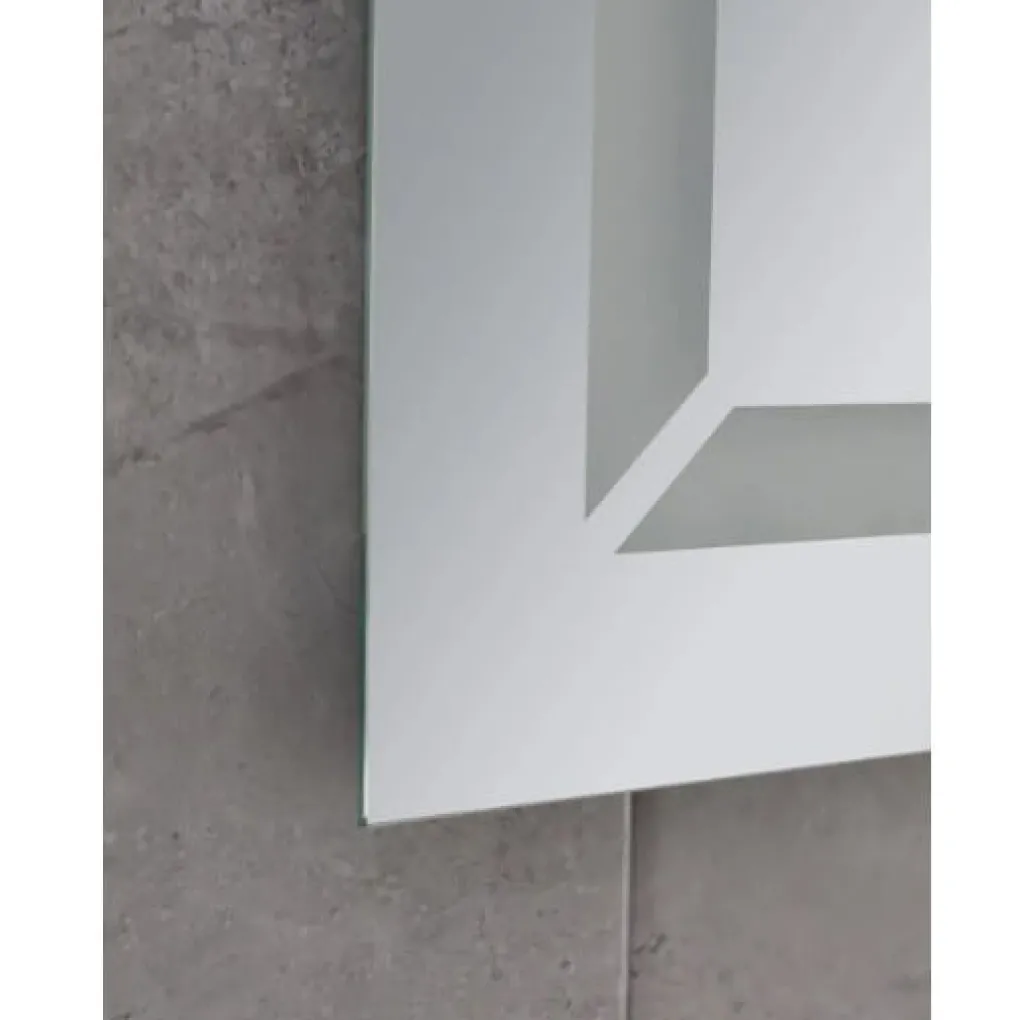 Дзеркало Mixxus Light MR01-90x70 LED-підсвічування, антизапотівання, годинник (MI5999)- Фото 3