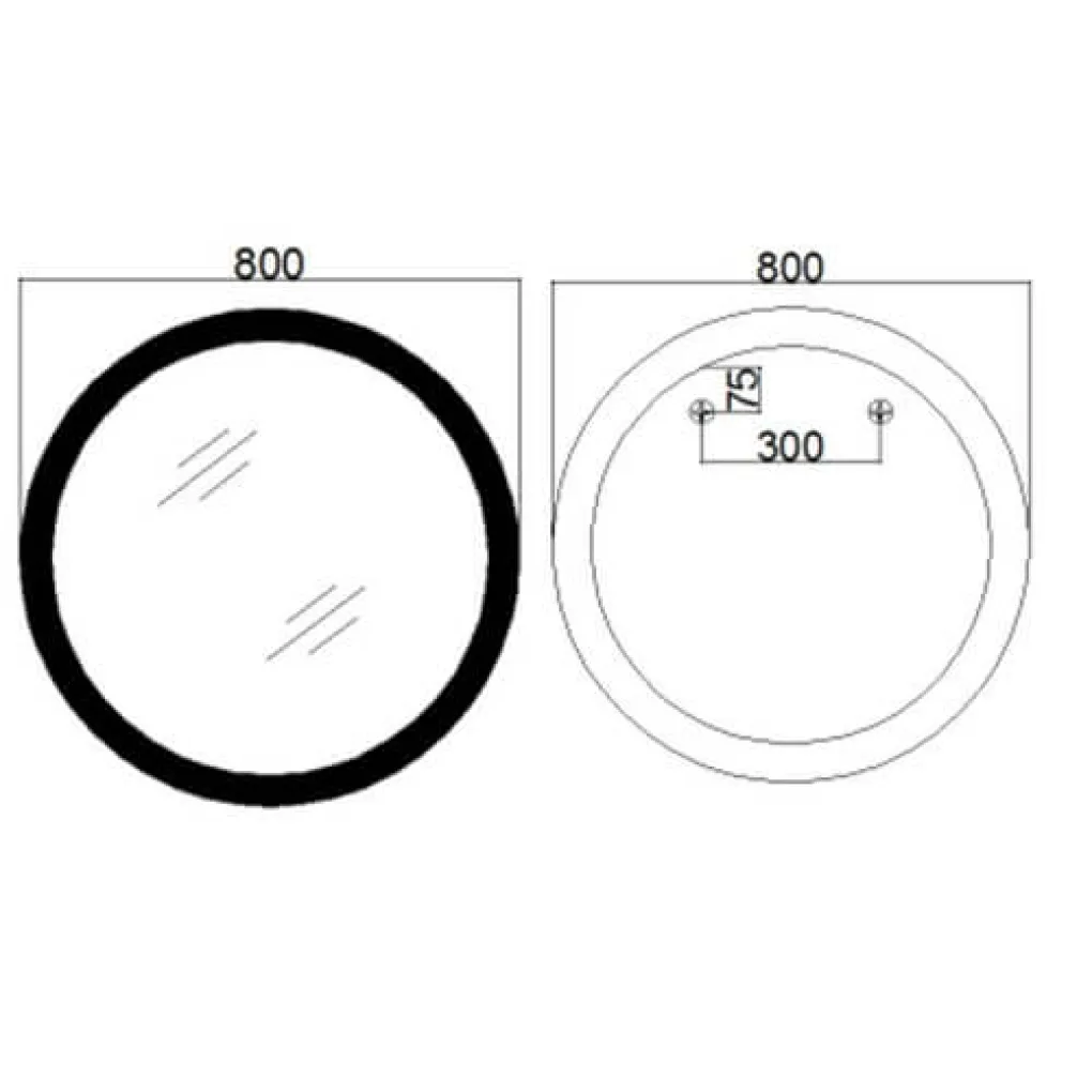 Зеркало Mixxus Plain MC10-80 Touch, Anti-fog, димер, рег. яркости, часы (MI6932)- Фото 4