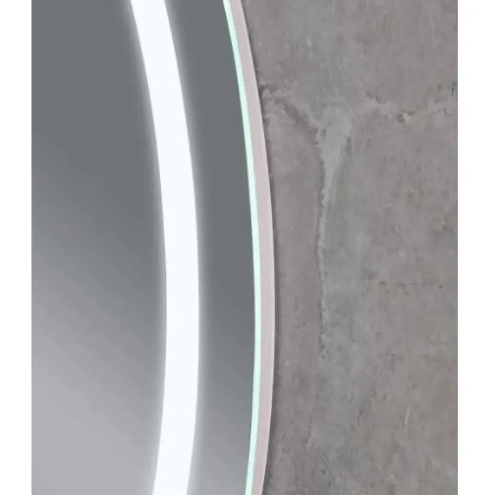 Зеркало Mixxus Plain MV02-50x70 LED-подсветка, антизапотевка, часы (MI6010)- Фото 2
