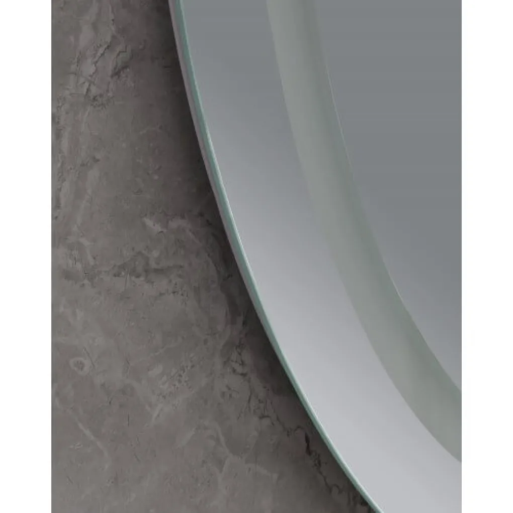 Дзеркало Mixxus Plain MV02-60x80 LED Touch, Anti-fog, димер, рег. яскравості, годинник (MI6933)- Фото 2