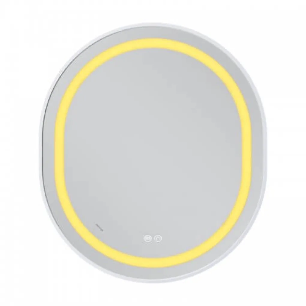 Зеркало Mixxus Premium Ellipse MV05-80x70-Reverse White LED Touch, Anti-fog, димер (MP6645)- Фото 2