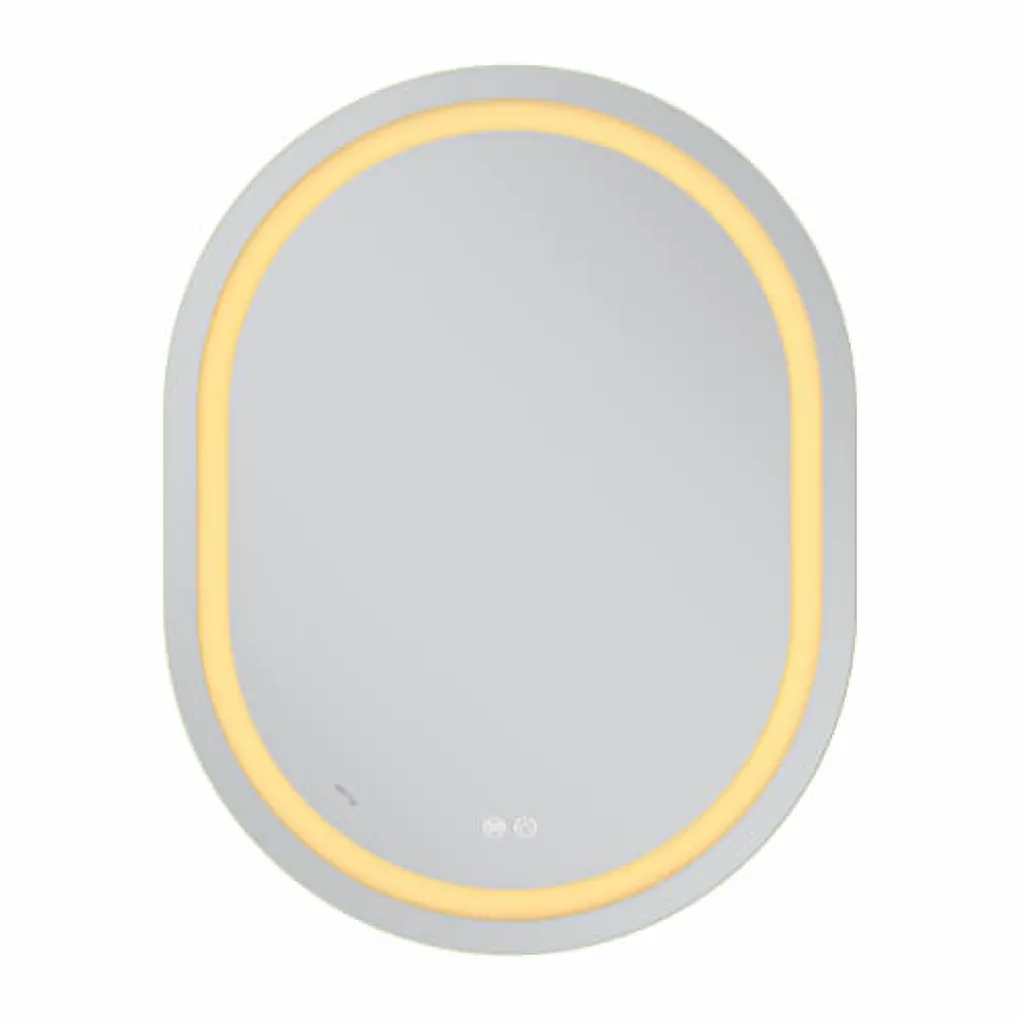 Дзеркало Mixxus Premium Ellipse MV05-90x70-Reverse LED Touch, Anti-fog, димер (MP6644)- Фото 2