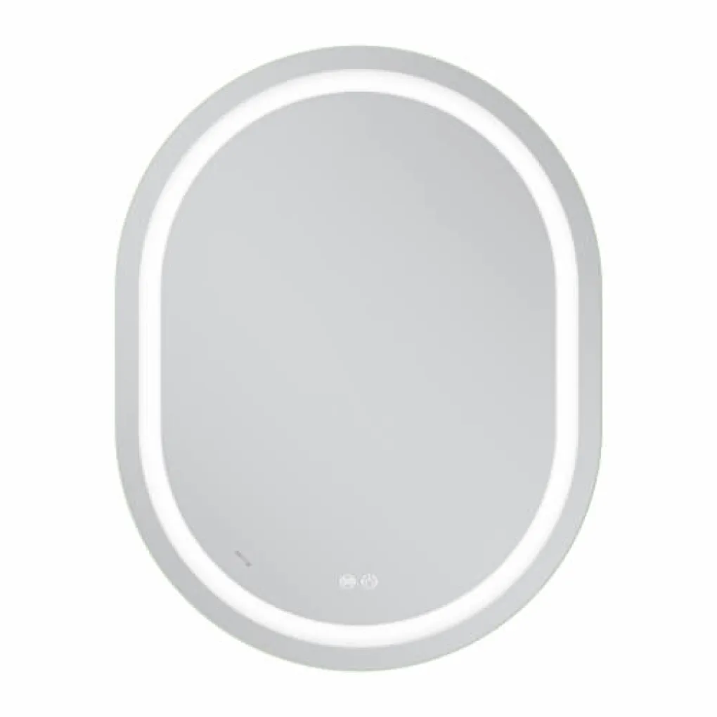 Дзеркало Mixxus Premium Ellipse MV05-90x70-Reverse LED Touch, Anti-fog, димер (MP6644)- Фото 3