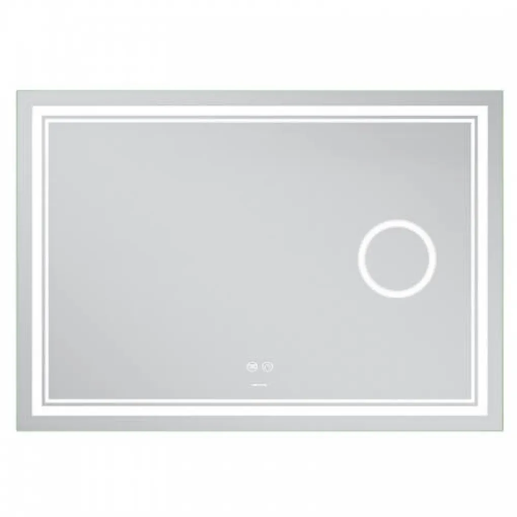Зеркало Mixxus Premium Quadro MR20-120x80 LED Touch, Anti-fog, димер, линза (MP6624)- Фото 4