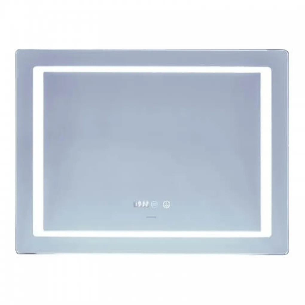 Зеркало Mixxus Style MR03-80x60 LED-подсветка, антизапотевка, часы (MI6005)- Фото 1