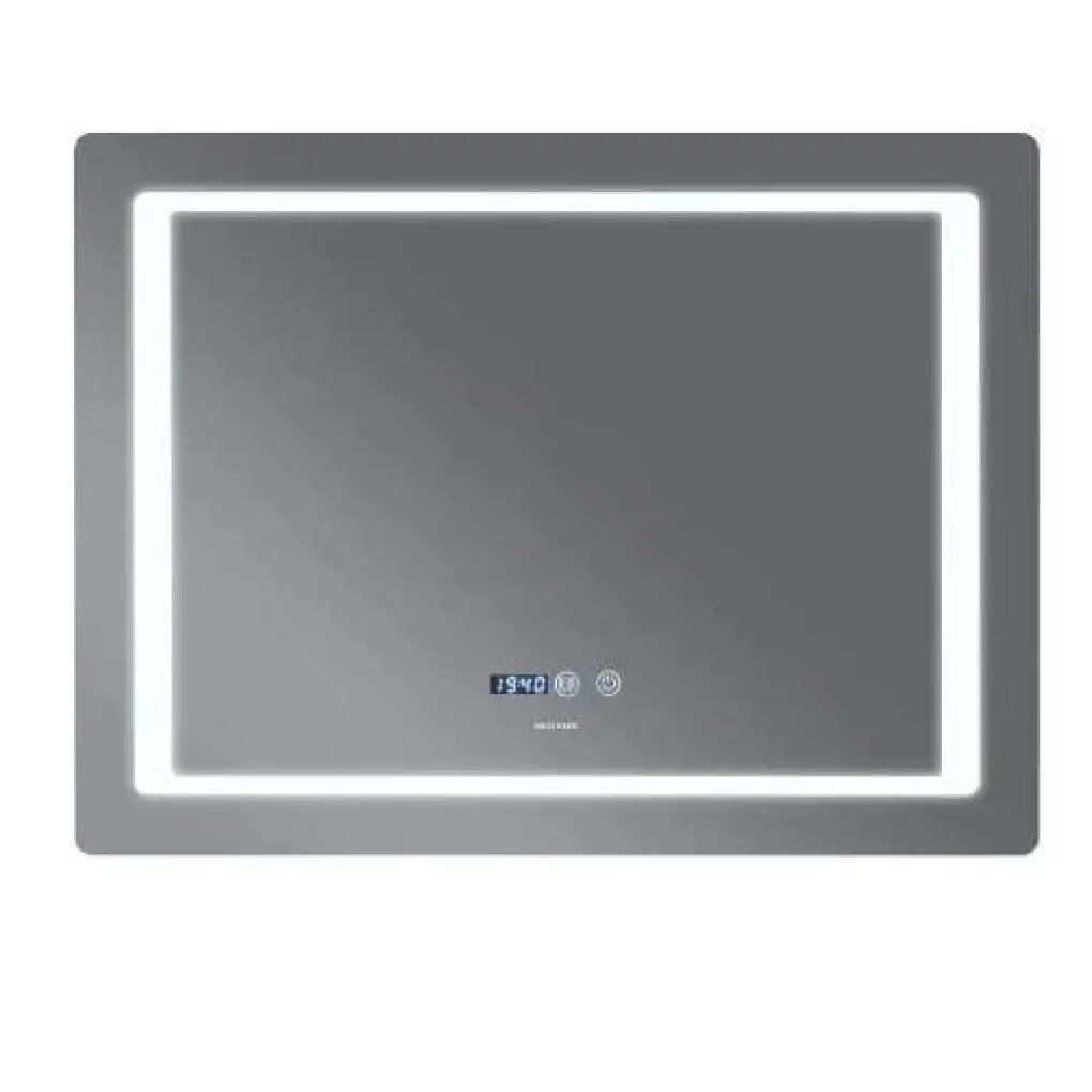 Зеркало Mixxus Style MR03-90x70 LED-подсветка, антизапотевка, часы (MI6007)- Фото 1