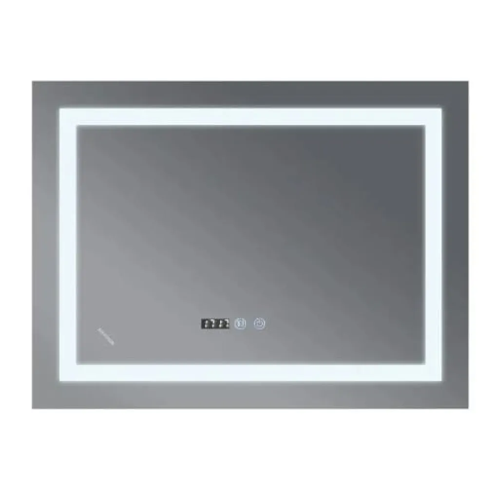 Зеркало Mixxus Warm MR02-100x70 LED-подсветка, антизапотевание, часы (MI6002)- Фото 1