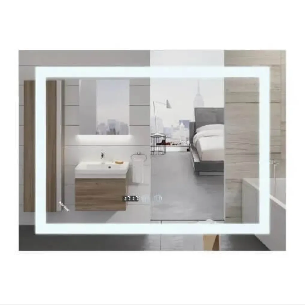 Зеркало Mixxus Warm MR12-70x50-Reverse LED Touch, Anti-fog, димер, рег. яркости (MI6670)- Фото 1
