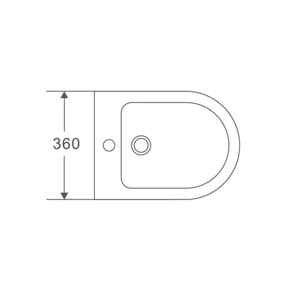 Напольное биде Mixxus Premium Ellipse-0601 (MP6594)- Фото 3
