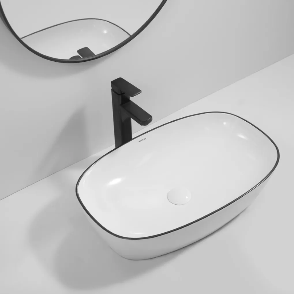 Раковина накладная Mixxus Premium Diverse-0111 Edge Black 600х380х140 мм (MP6562)- Фото 3