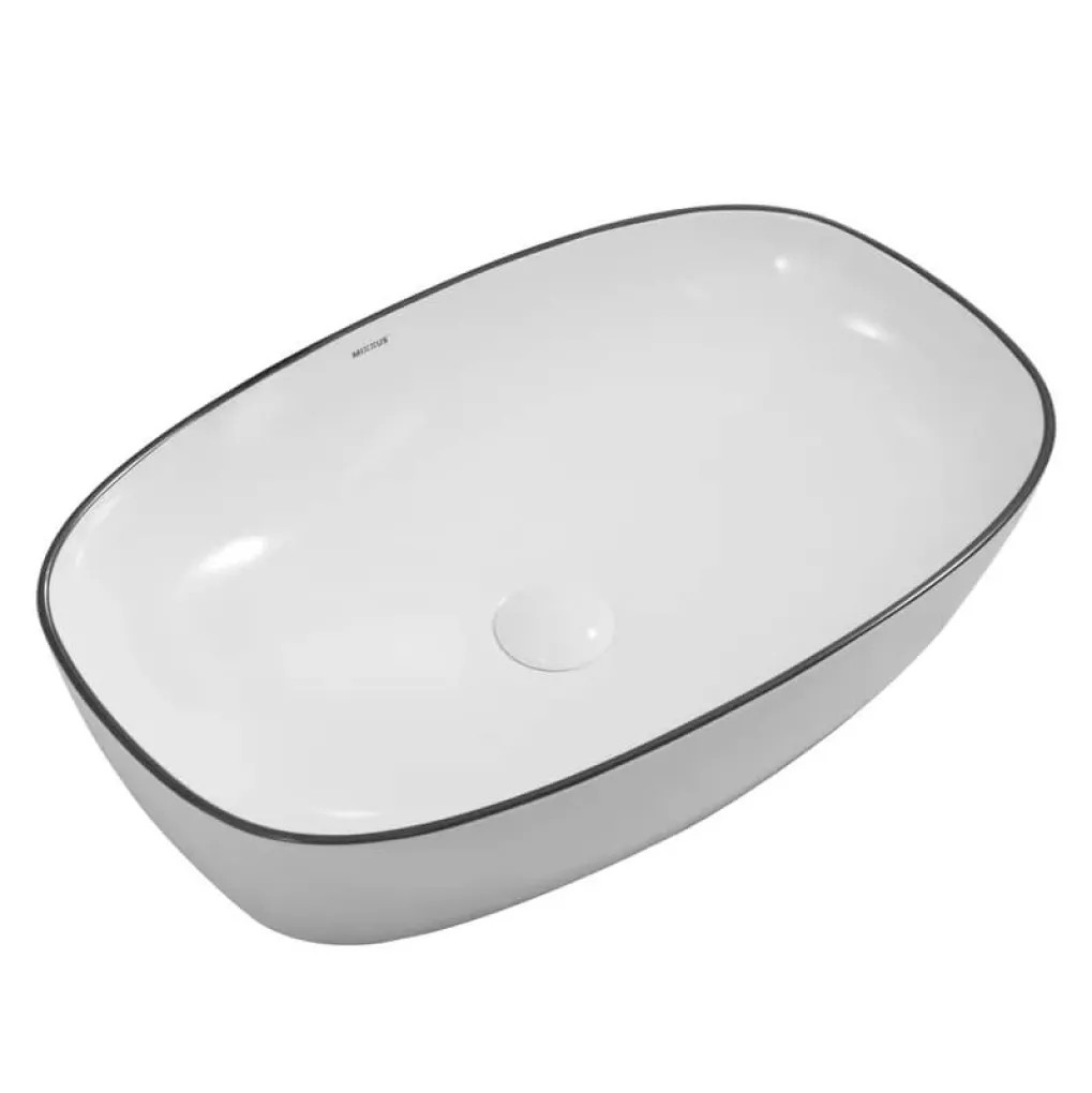Раковина накладная Mixxus Premium Diverse-0111 Edge Black 600х380х140 мм (MP6562)- Фото 1