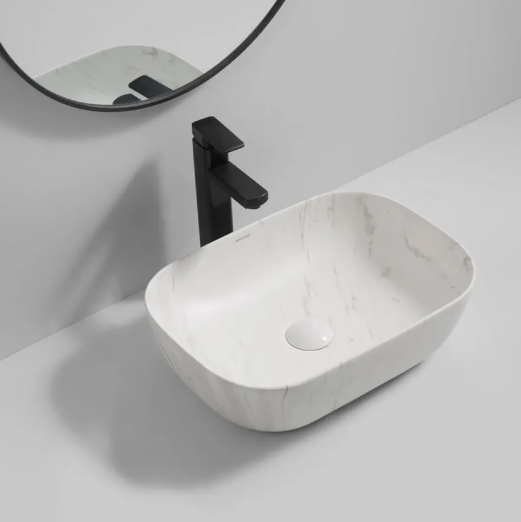 Раковина накладная Mixxus Premium Diverse-0112 Marble 455х325х135 мм (MP6543)- Фото 3