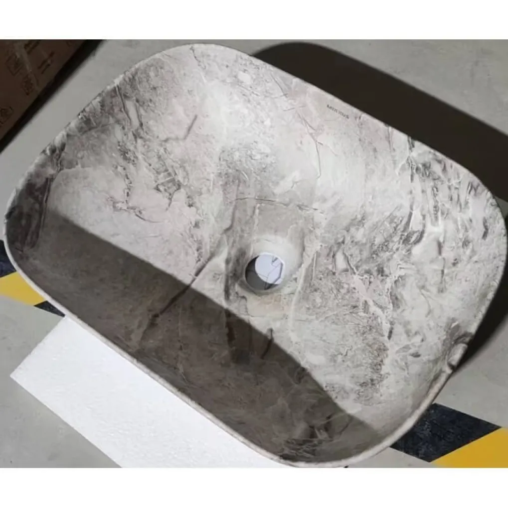 Раковина накладная Mixxus Premium Diverse-0113 Marble 455х325х135 мм (MP6544)- Фото 3