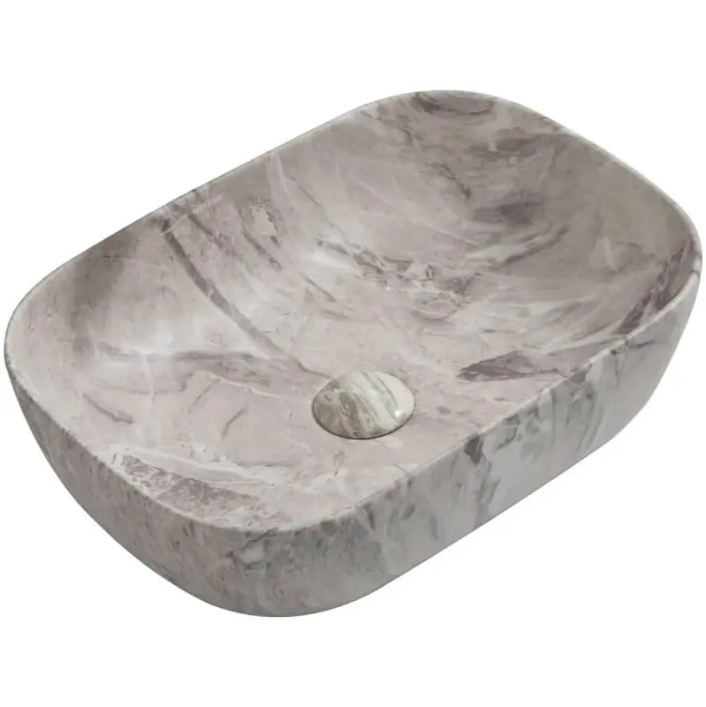Раковина накладная Mixxus Premium Diverse-0113 Marble 455х325х135 мм (MP6544)- Фото 1