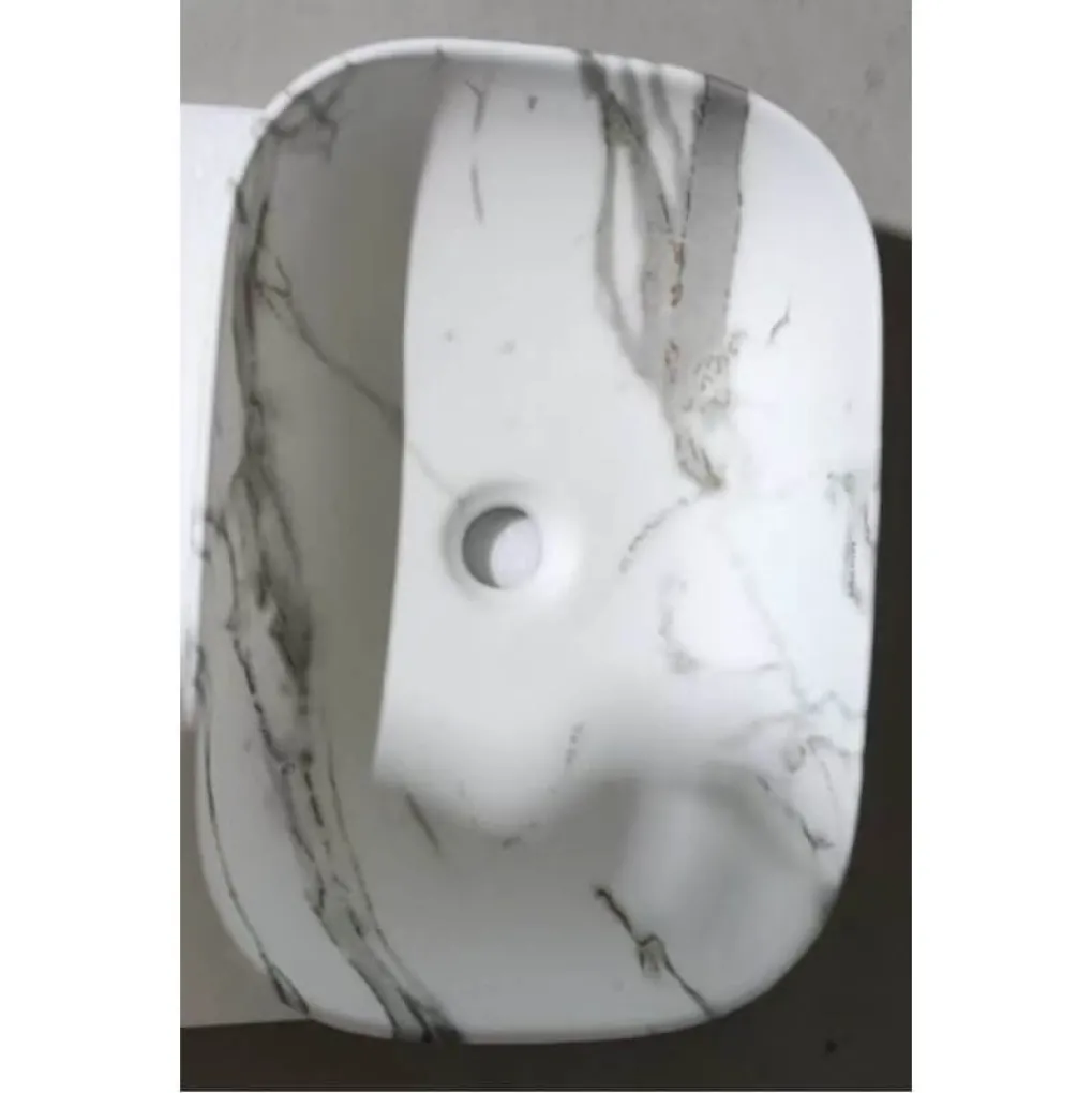 Раковина накладная Mixxus Premium Diverse-0114 Marble 455х325х135 мм (MP6545)- Фото 4