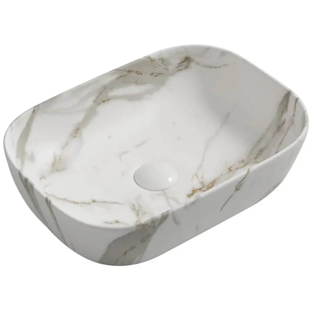Раковина накладная Mixxus Premium Diverse-0114 Marble 455х325х135 мм (MP6545)- Фото 1