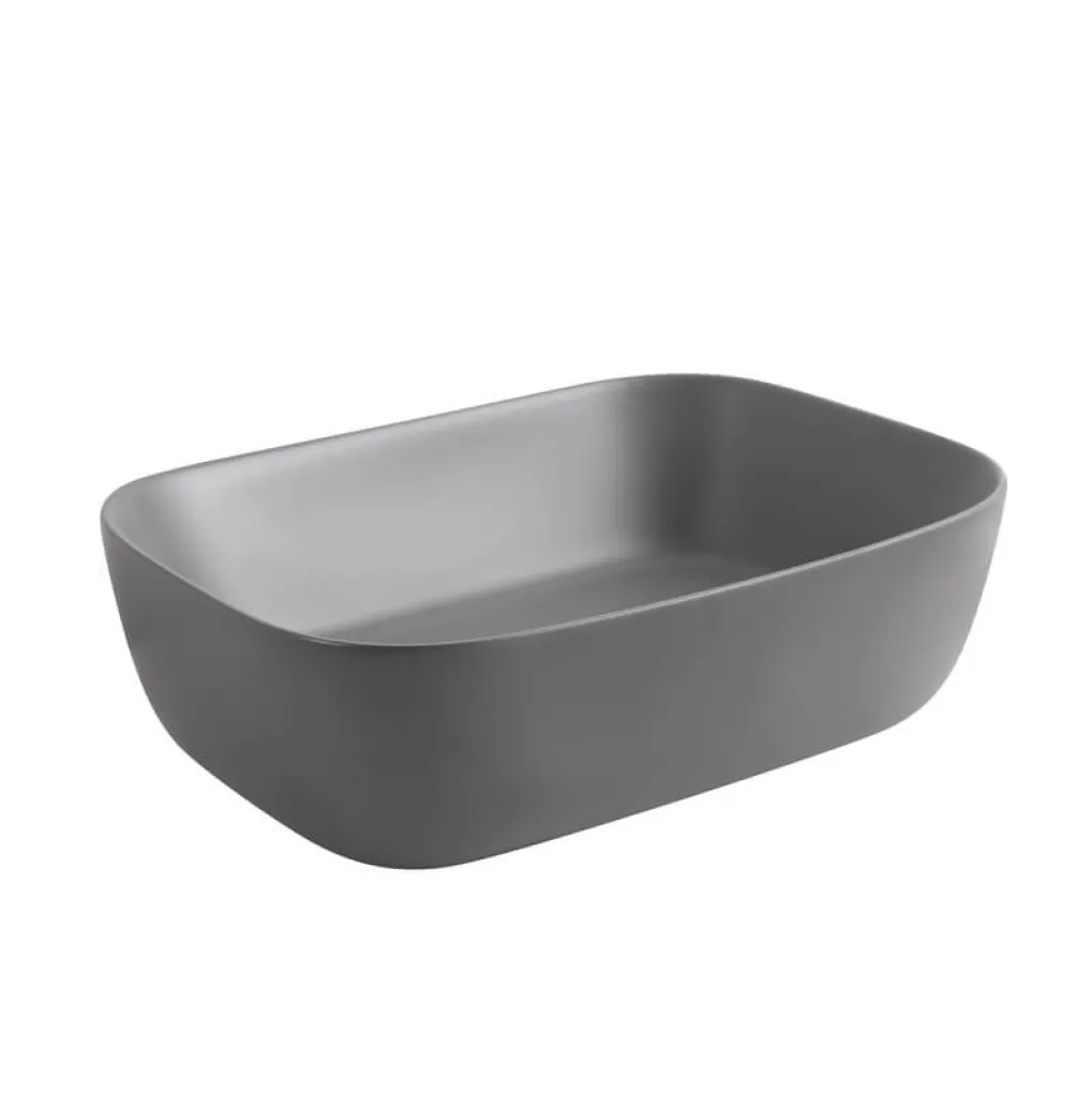 Раковина накладная Mixxus Premium Diverse-0116 Gray 455x330x135 мм (MP6651)- Фото 4