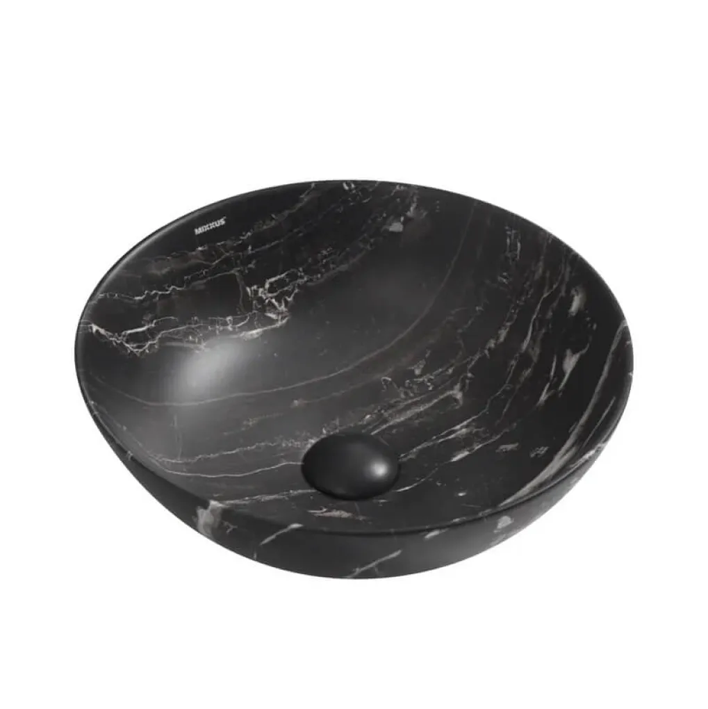 Раковина накладная Mixxus Premium Ellipse-0106 Marble 390х390х140 мм (MP6533)- Фото 1