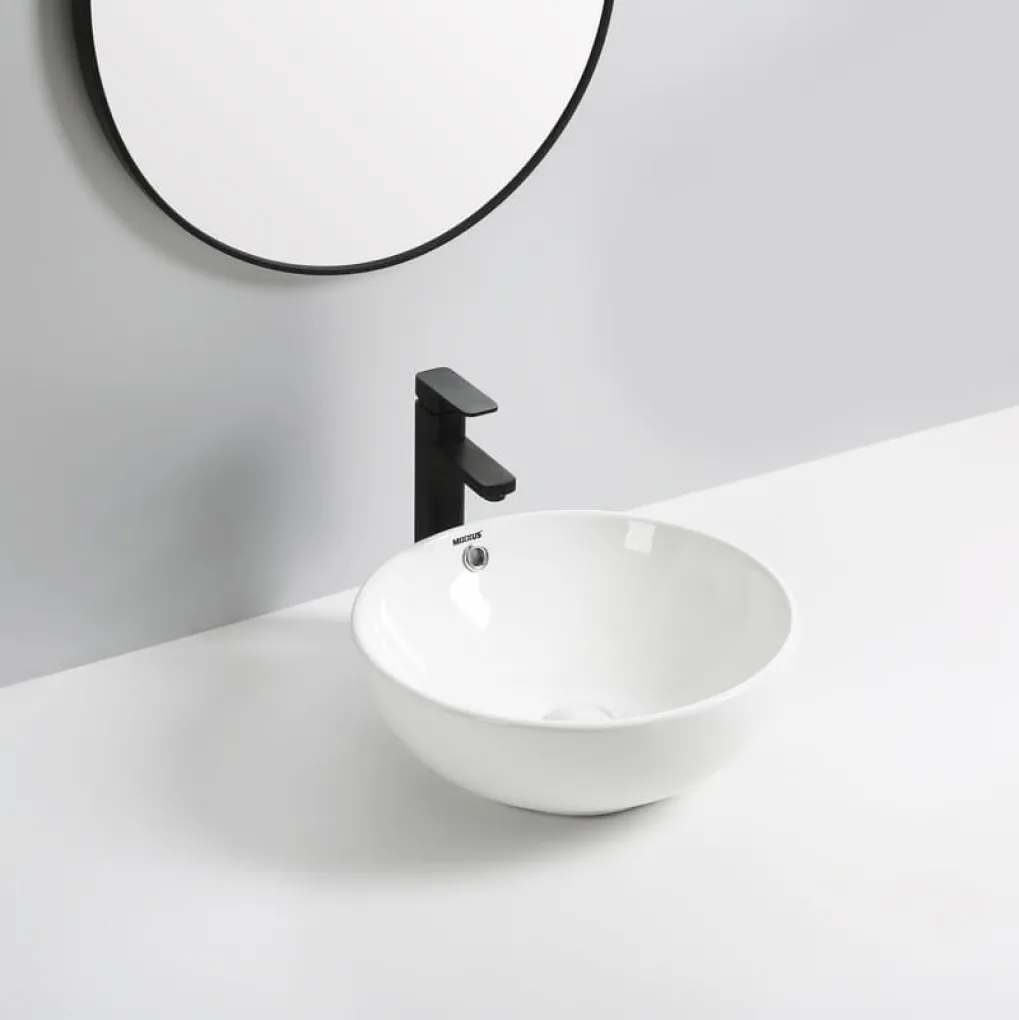 Раковина накладна Mixxus Premium Ellipse-0205 430x430x175 мм з переливом (MP6530)- Фото 3