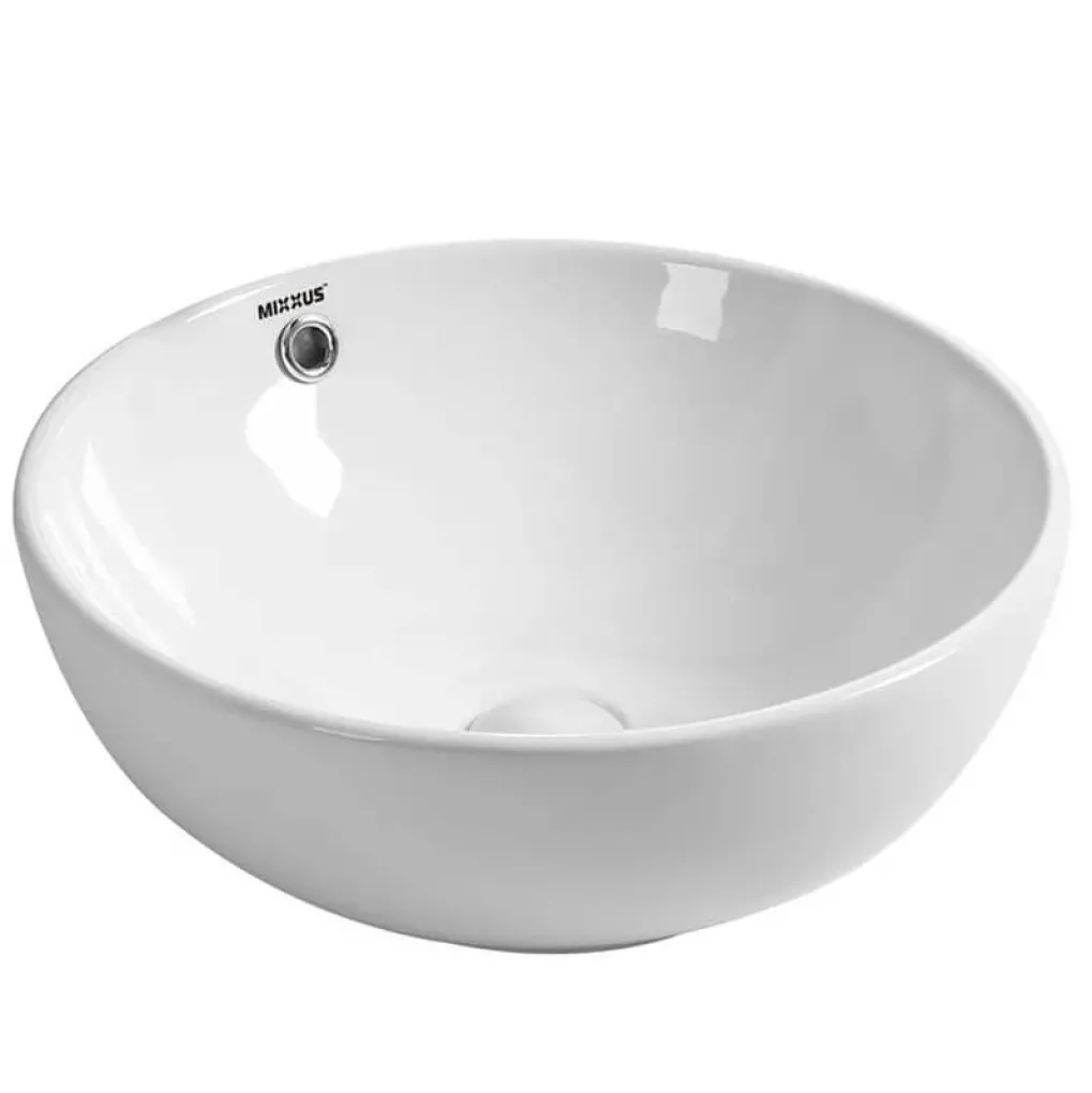 Раковина накладна Mixxus Premium Ellipse-0205 430x430x175 мм з переливом (MP6530)- Фото 1