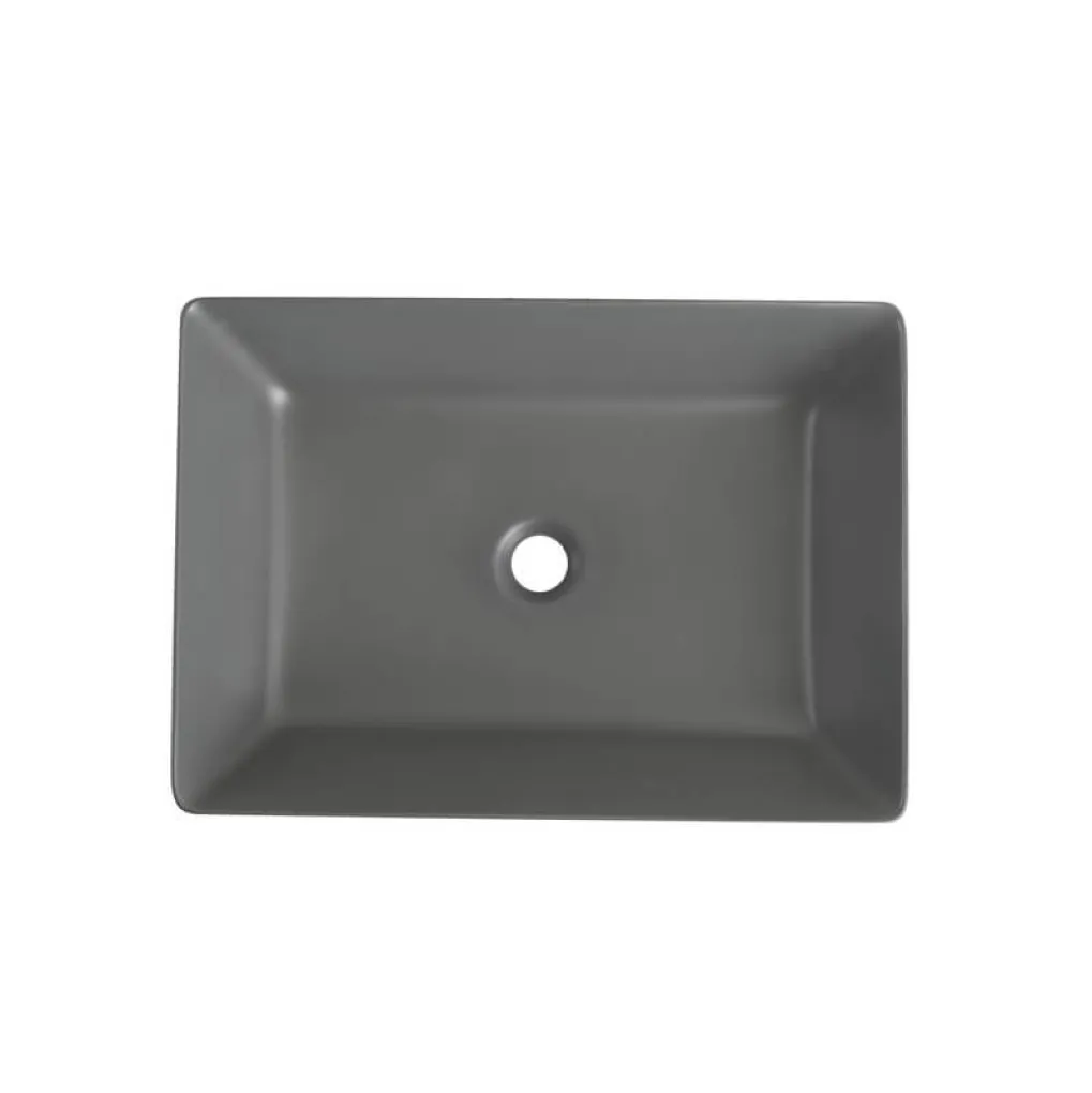Раковина накладная Mixxus Premium Quadro-0108 Gray 550x390x145 мм (MP6652)- Фото 2