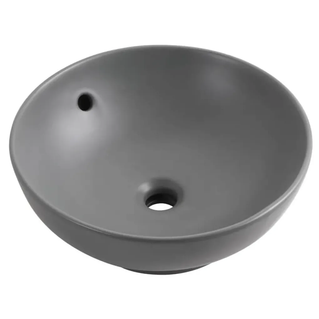 Раковина накладная Mixxus Premium Topper-0201 Gray 410x410x165 мм с переливом (MP6649)- Фото 1