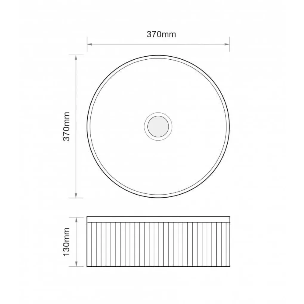 Раковина накладная Mixxus Premium Wave-0102 Marble 370х370х130 мм (MP6528)- Фото 4
