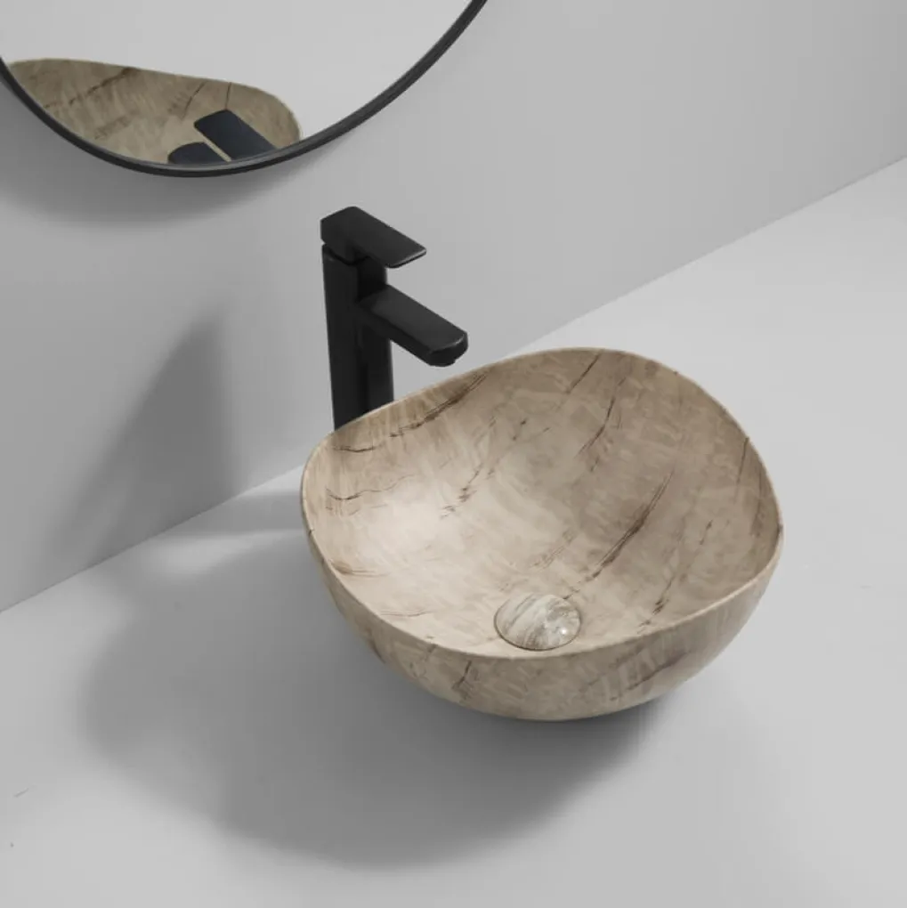 Раковина накладная Mixxus Premium Wave-0103 Marble 380х380х170 мм (MP6532)- Фото 4