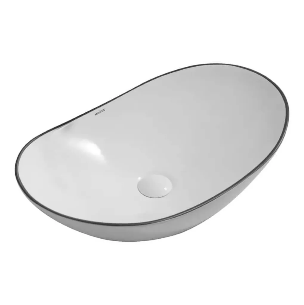 Раковина накладная Mixxus Premium Wave-0105 Edge Black 620х360х160 мм (MP6556)- Фото 1