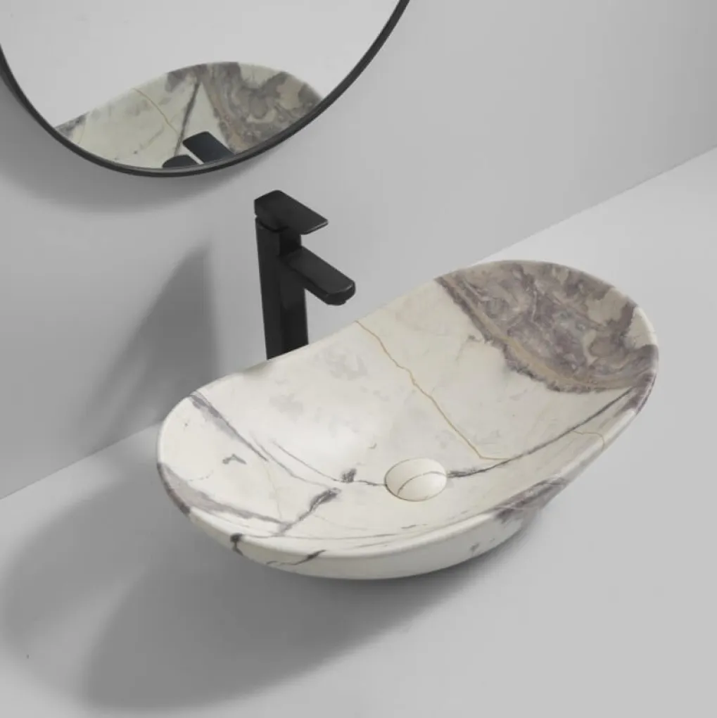 Раковина накладна Mixxus Premium Wave-0106 Marble 620x360x160 мм (MP6560)- Фото 4