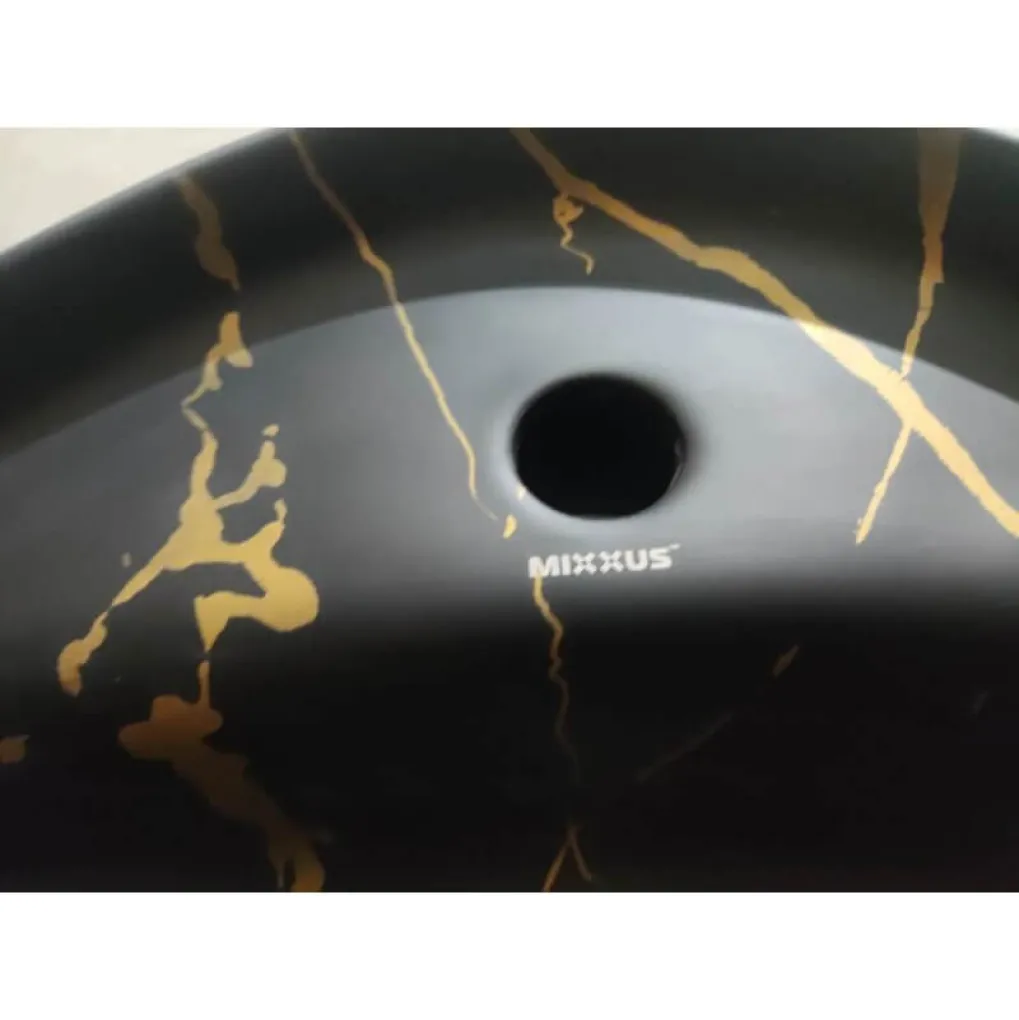 Раковина накладная Mixxus Premium Wave-0201 Marble 430х430х150 мм (MP6536)- Фото 2
