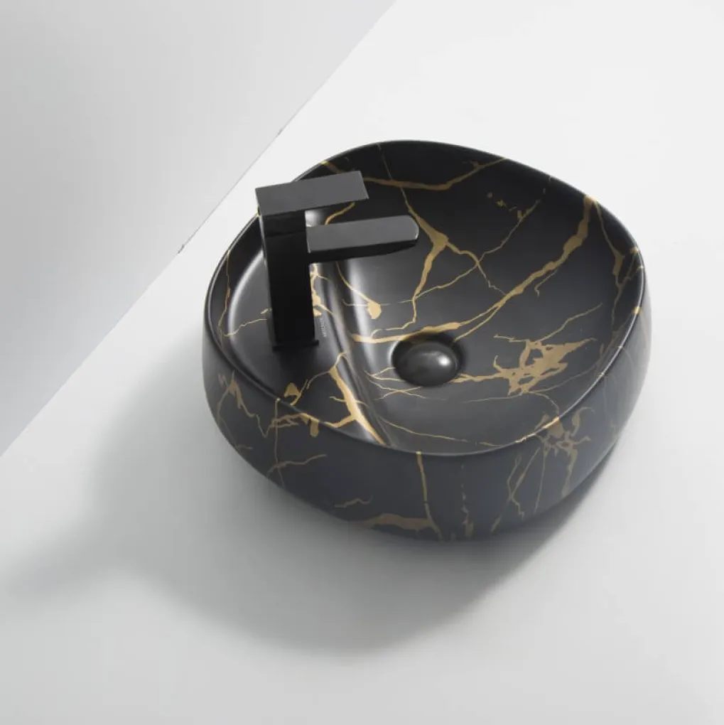 Раковина накладная Mixxus Premium Wave-0201 Marble 430х430х150 мм (MP6536)- Фото 3