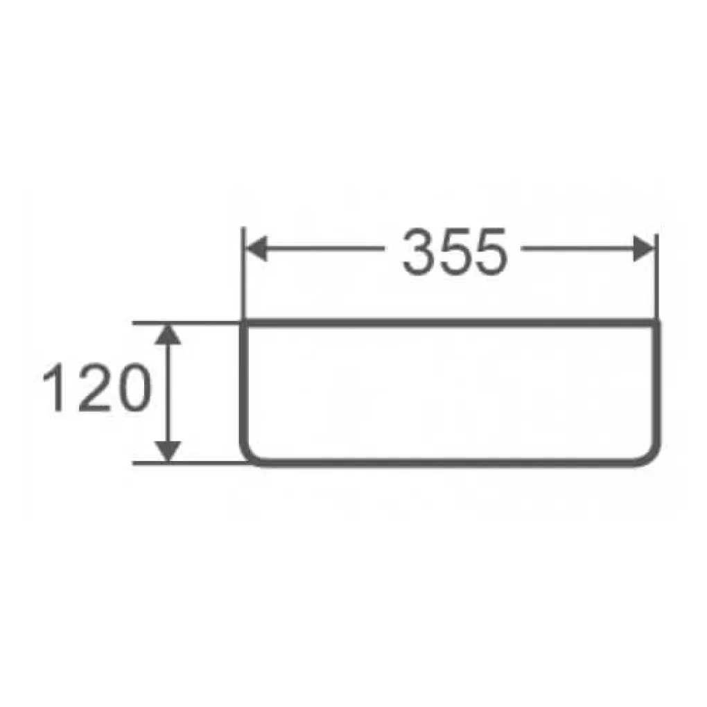 Умывальник накладной Mixxus Premium Topper-0101 355x355x120 мм (MP6489)- Фото 3