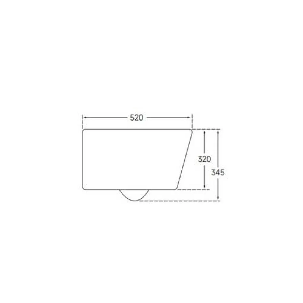 Унитаз подвесной Mixxus Ellipse-0306-R 520x360x365 система смыва Rimless (MI6708)- Фото 4